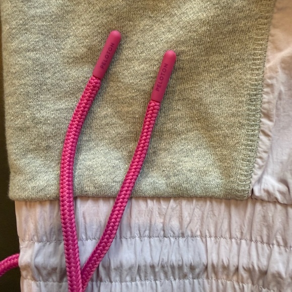 Peloton Gray and Pink Drawstring Sweatshirt - Picture 6 of 7